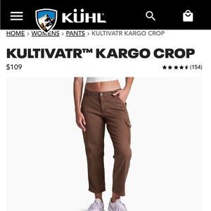 Kuhl Brown Kargo Crop Pants